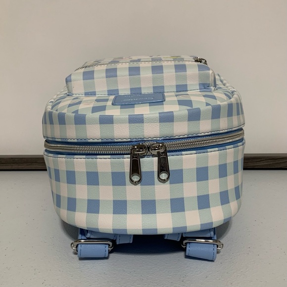 Loungefly x Sanrio Cinnamoroll Daisy Gingham Mini Backpack & Mini Zip Wallet-New - Picture 6 of 12